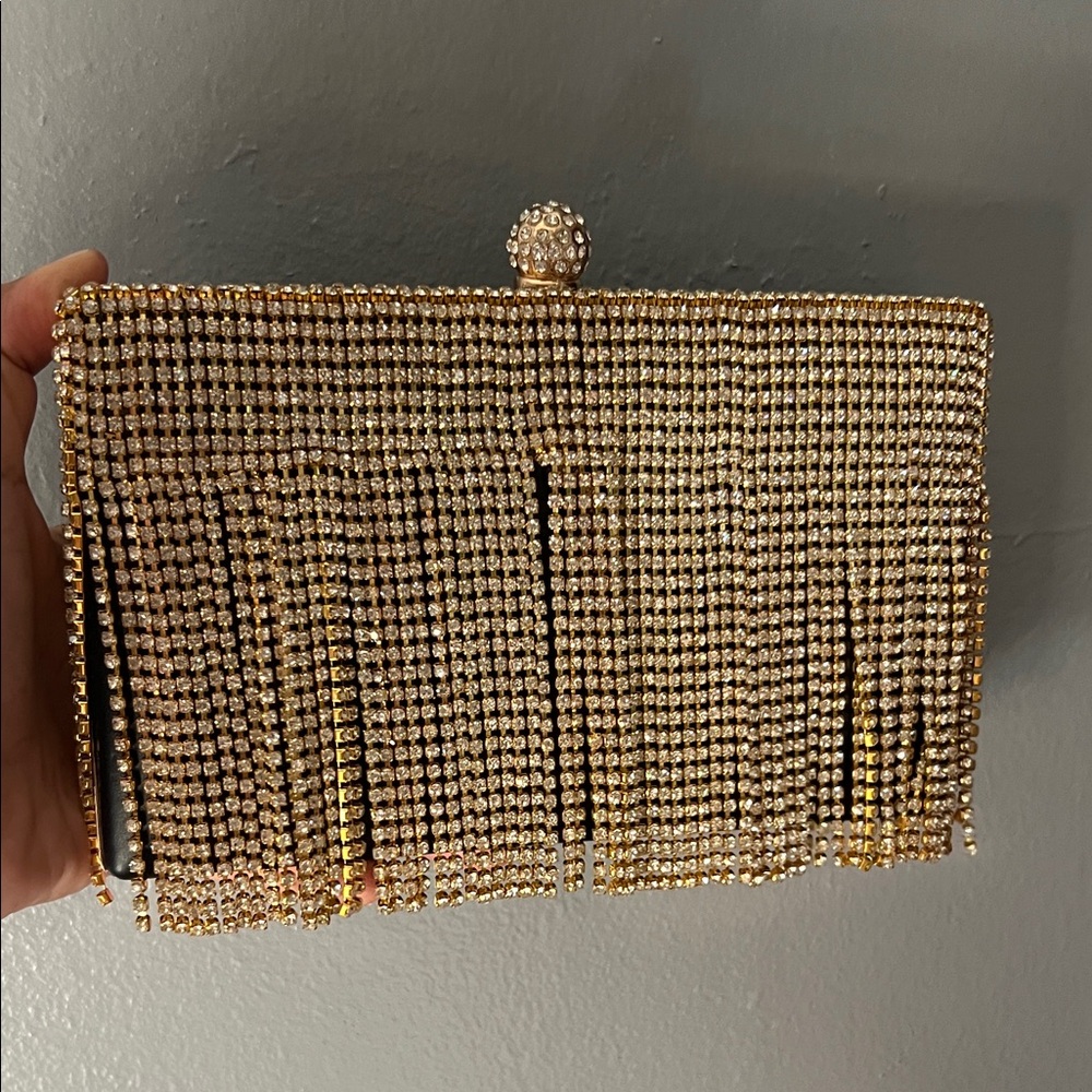 Elegant Gold Evening Clutch